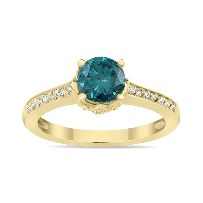 1 1/5 Carat Tw AndDiamonds Ring In 14K Yellow  Gold