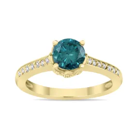 1 1/5 Carat Tw AndDiamonds Ring In 14K Yellow  Gold