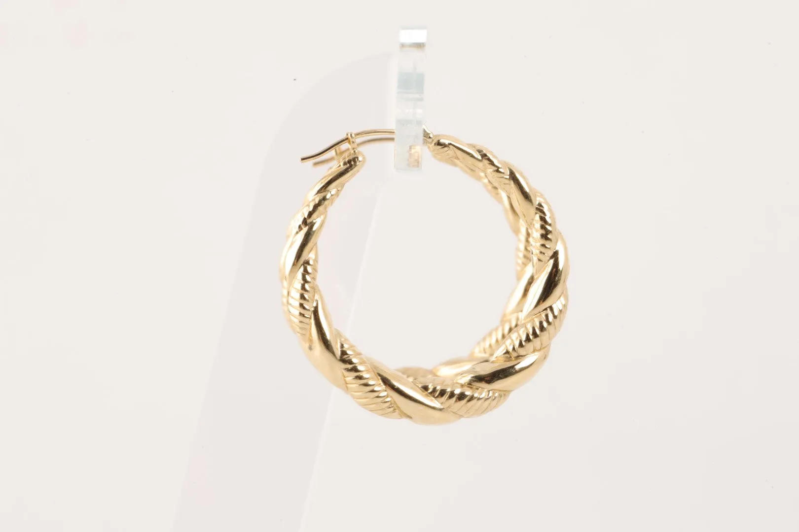 14k Yellow Gold Hoop Earrings (3.35g.)