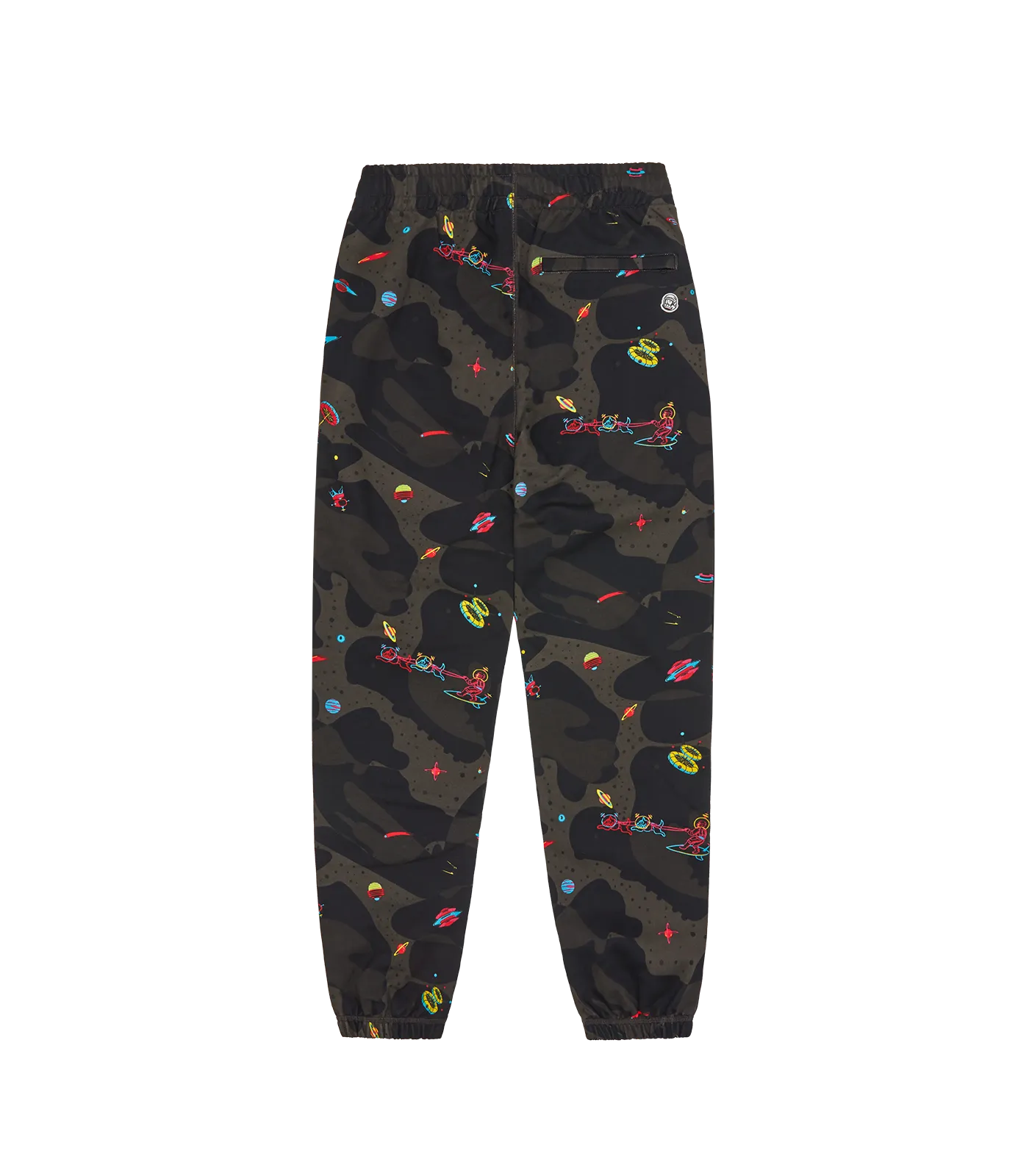 A/O SPACE CAMO SWEATPANTS - BLACK