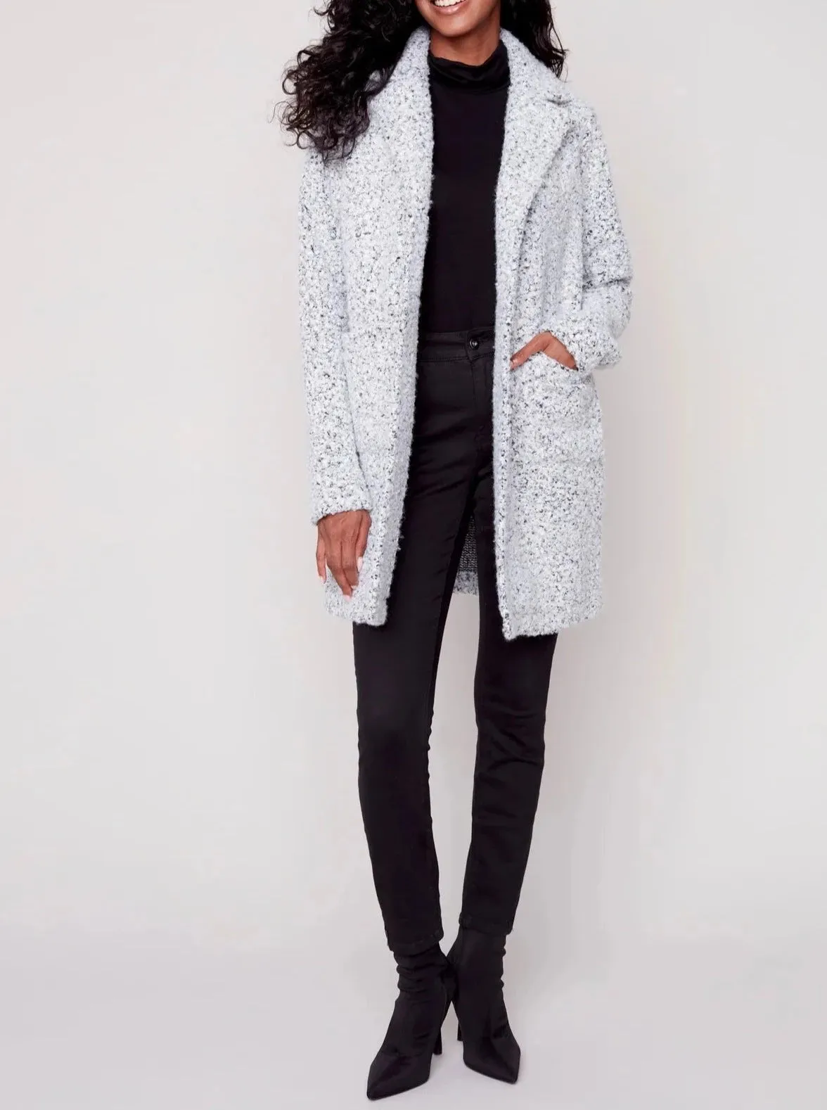 Boucle Knit Coat