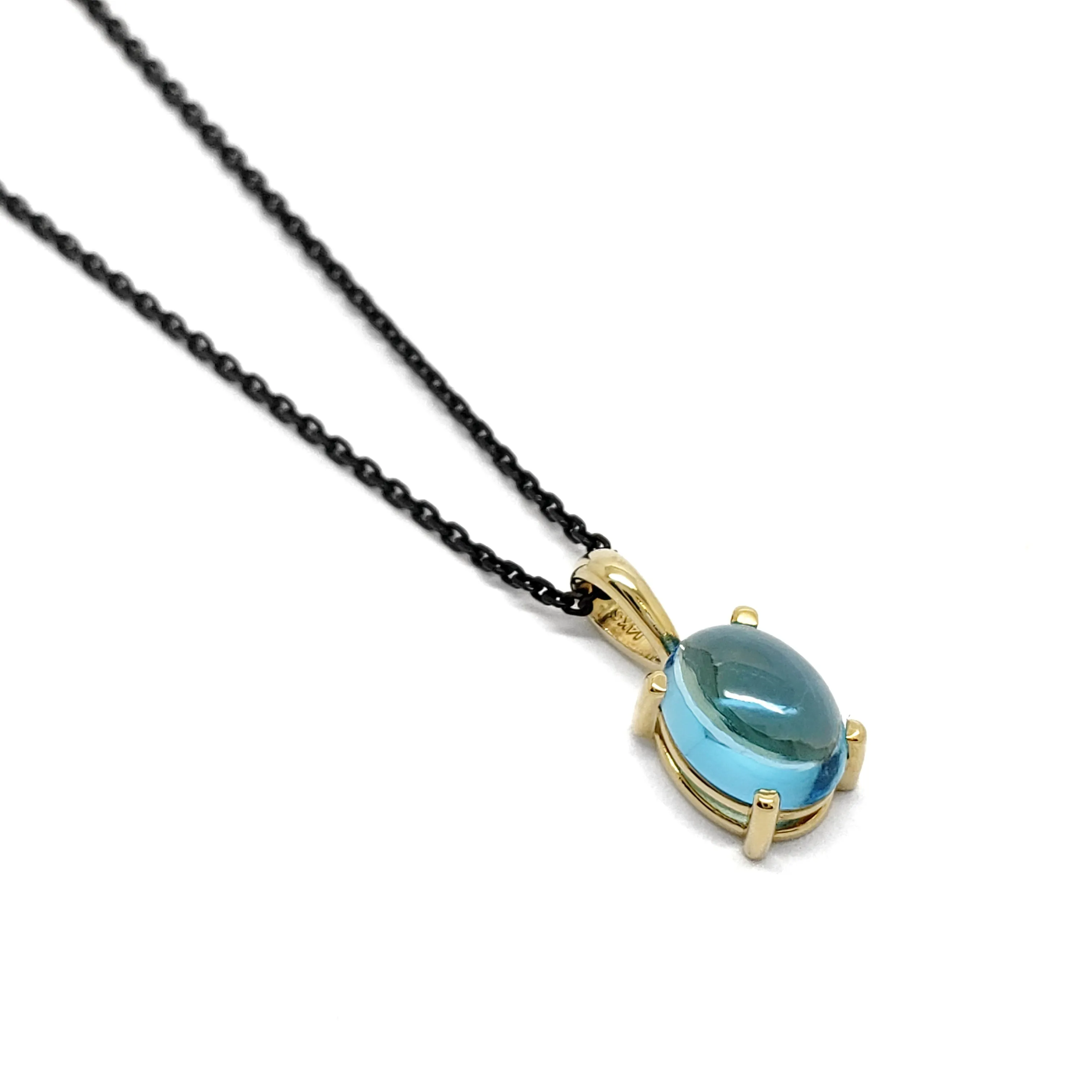 Cabochon Topaz Pendant