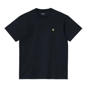 Carhartt WIP - S/S Chase T-Shirt Dark navy Gold