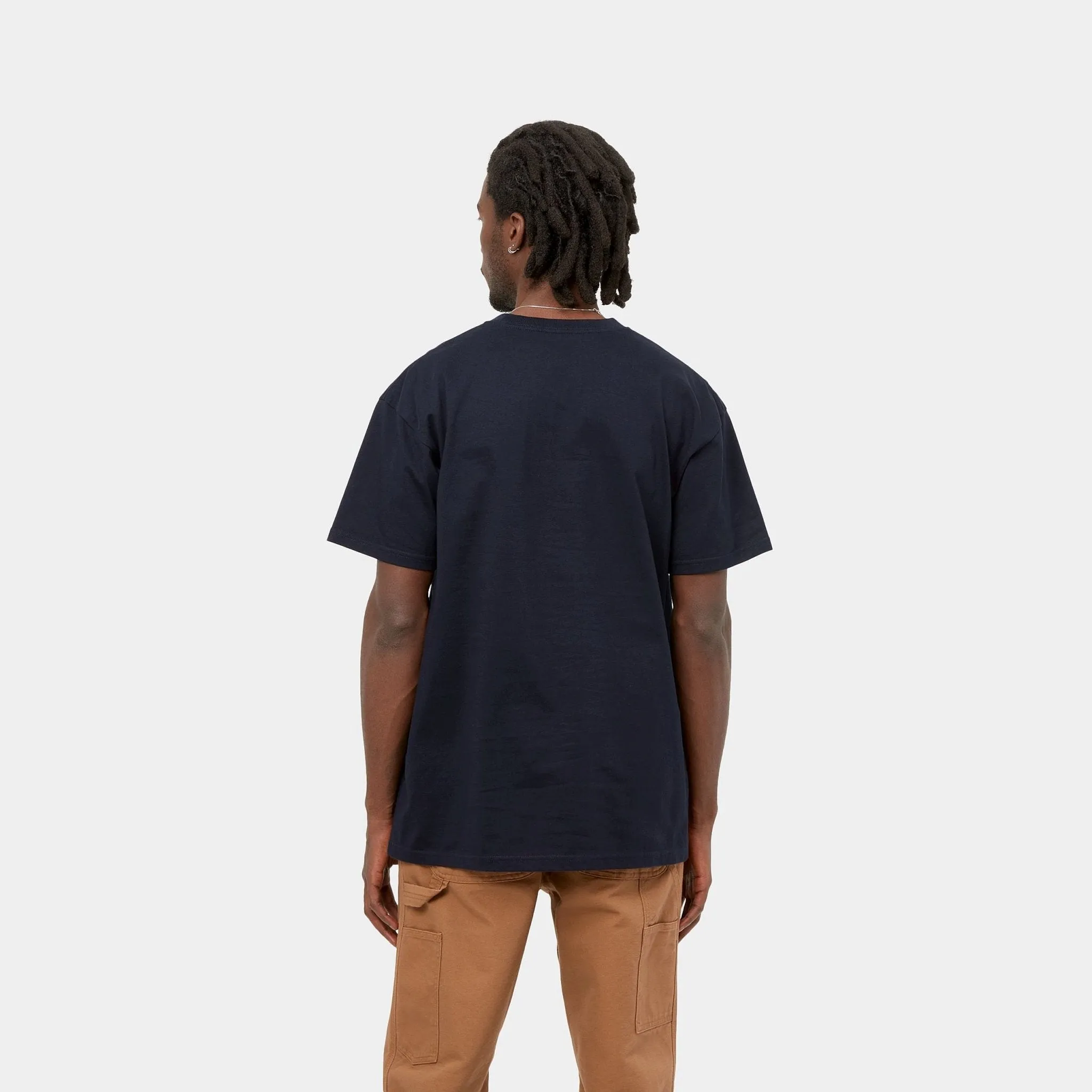 Carhartt WIP - S/S Chase T-Shirt Dark navy Gold