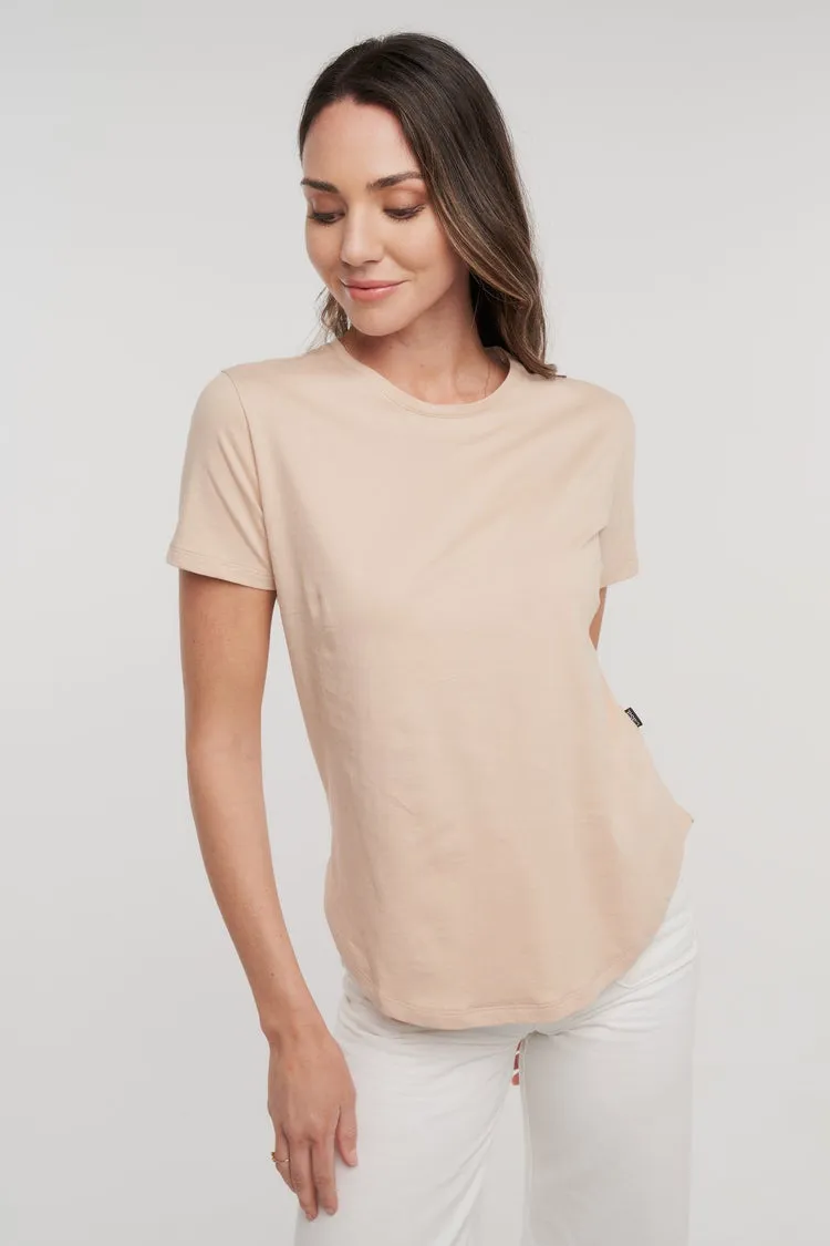 CASA AMUK - SADDLE HEM TEE - FRAPPE