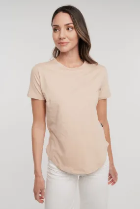 CASA AMUK - SADDLE HEM TEE - FRAPPE