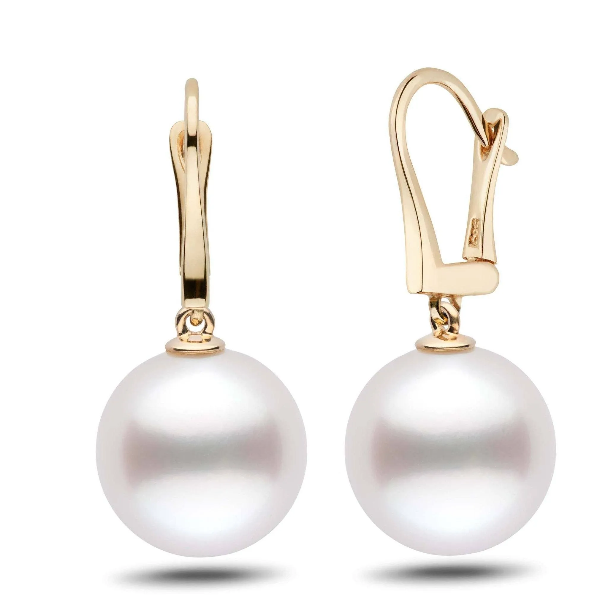 Classic Collection White South Sea 13.0-14.0 mm Pearl Dangle Earrings