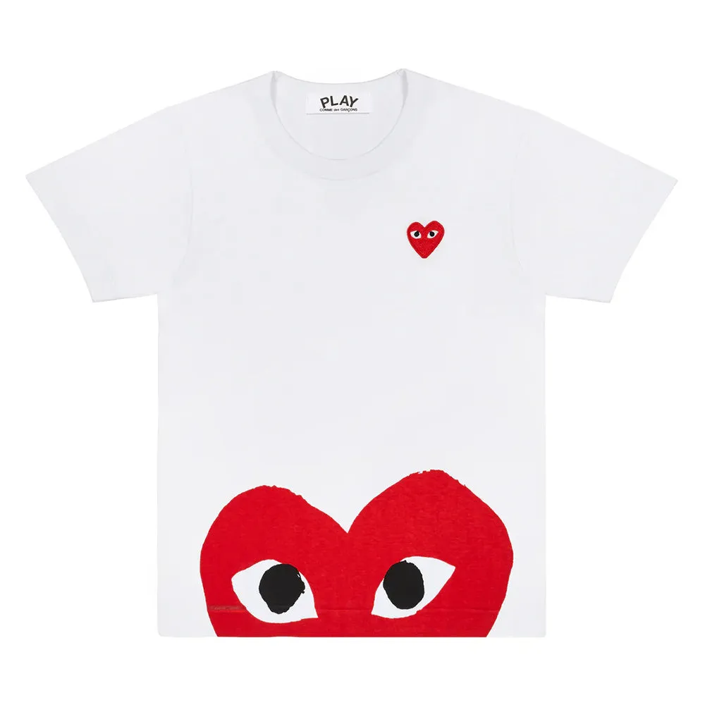 Comme des Garons PLAY Half Heart SS Tee