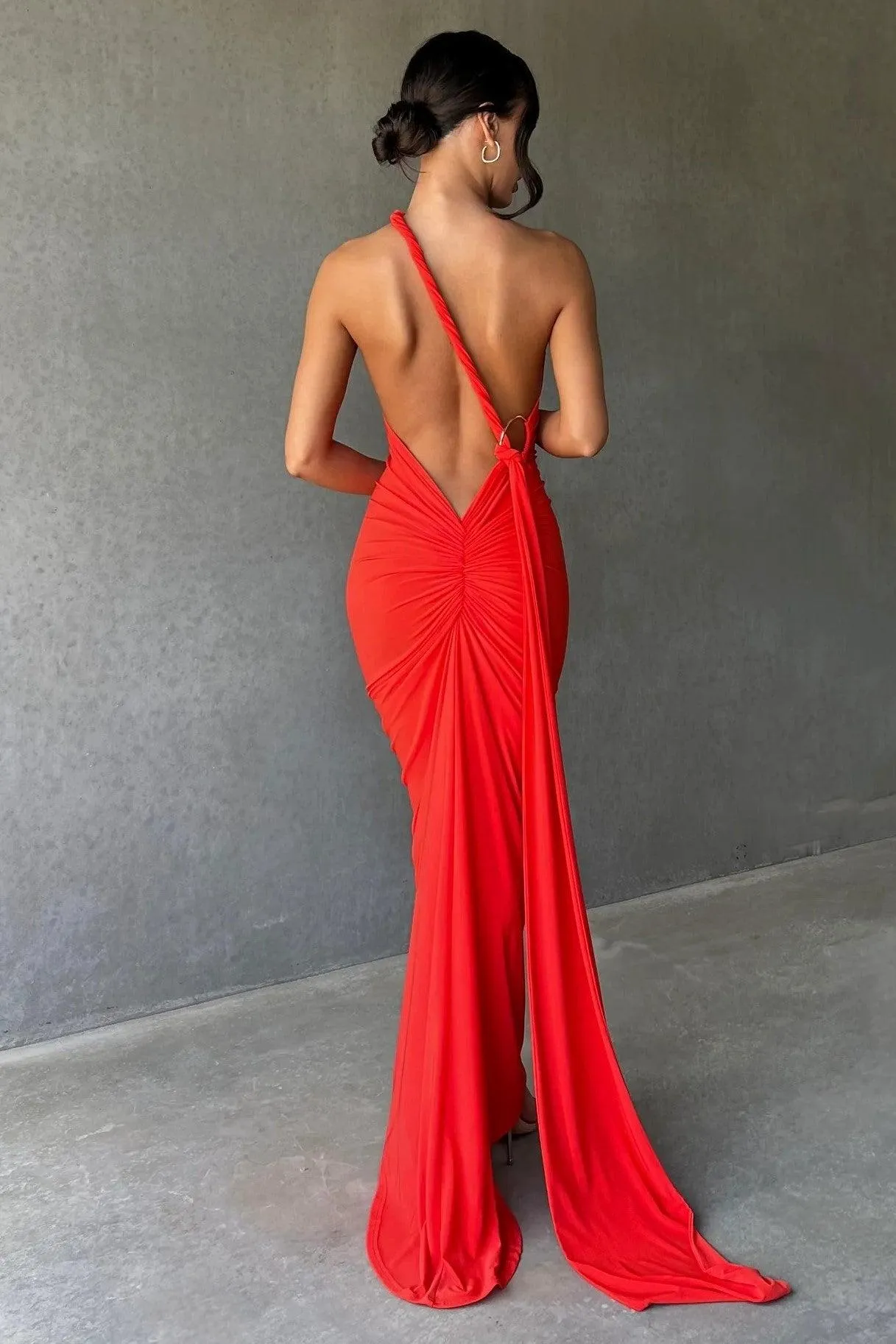 Constantina Gown - Tangerine