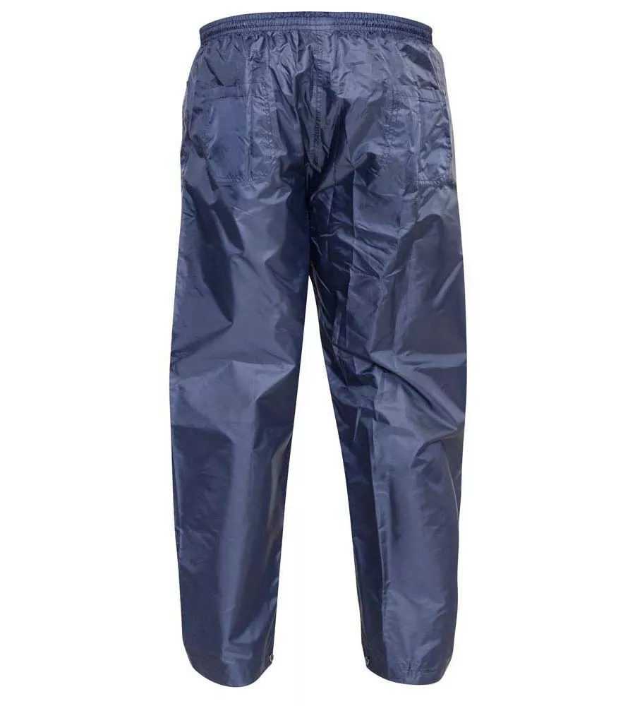 D555 Big Mens Navy Packaway Rain Over Trouser (ELBA NAVY)