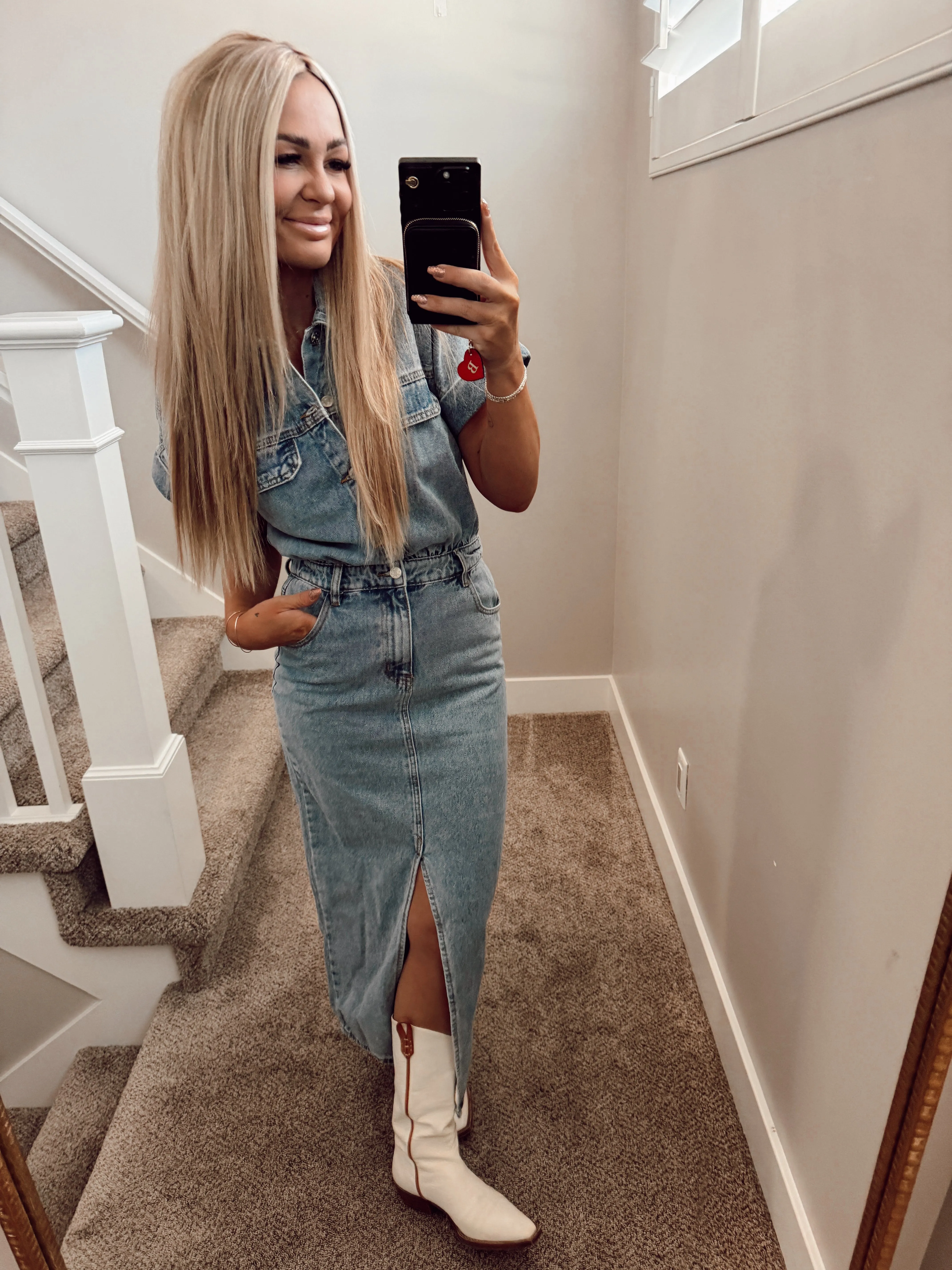 Denim dress