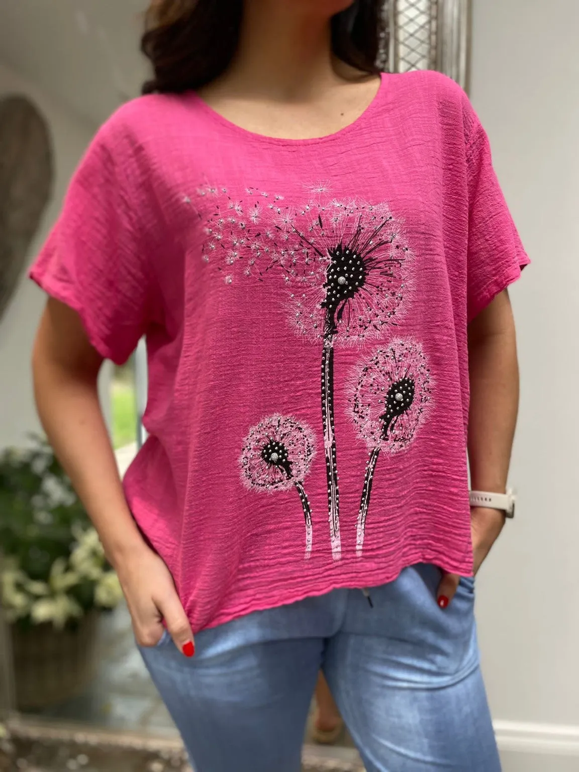 Diamante Dandelion Top Deena