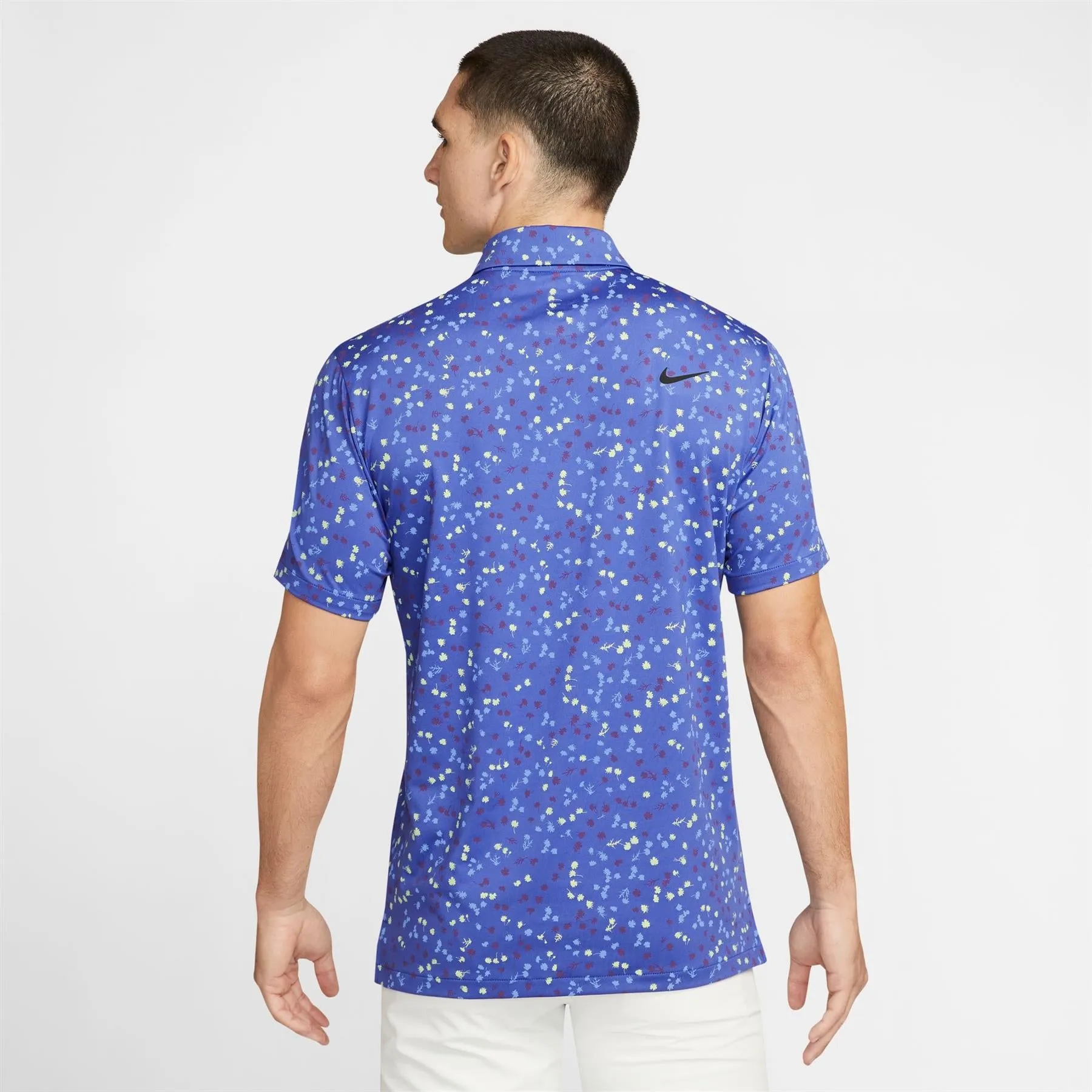 Dri-FIT Tour Stretch Micro Floral Polo Lapis Blue - W23