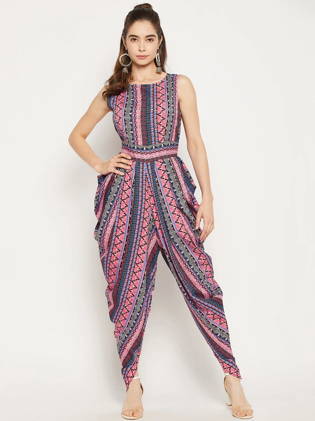 Elasticated Ethnic Dhoti Jumpsuit