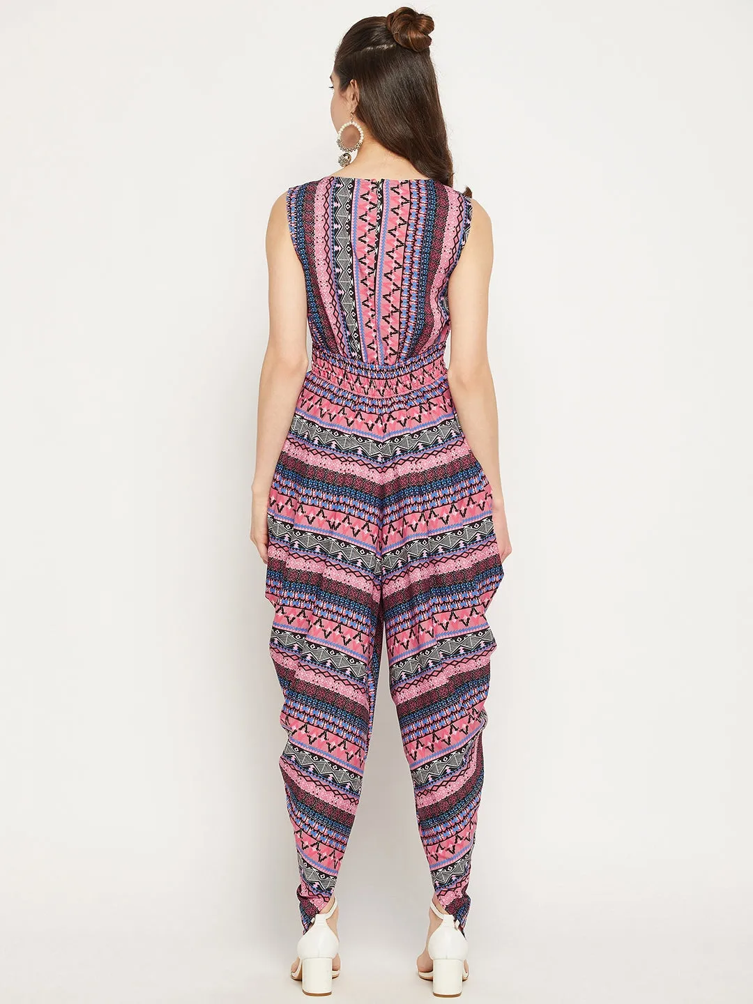 Elasticated Ethnic Dhoti Jumpsuit