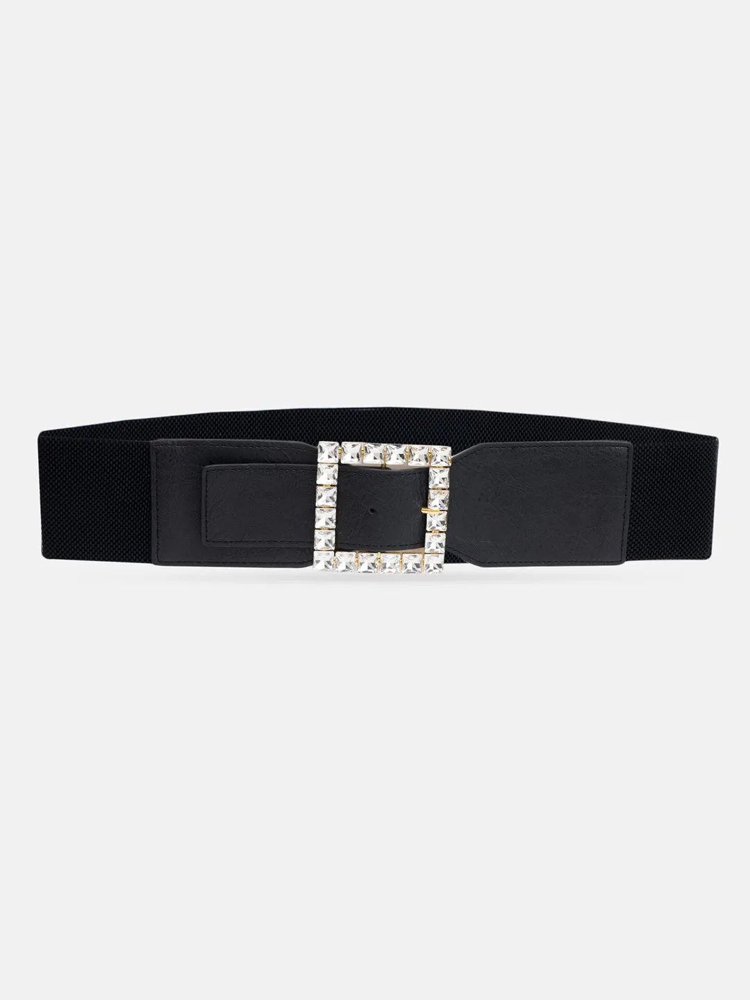 Embellished Square Buckle Belt