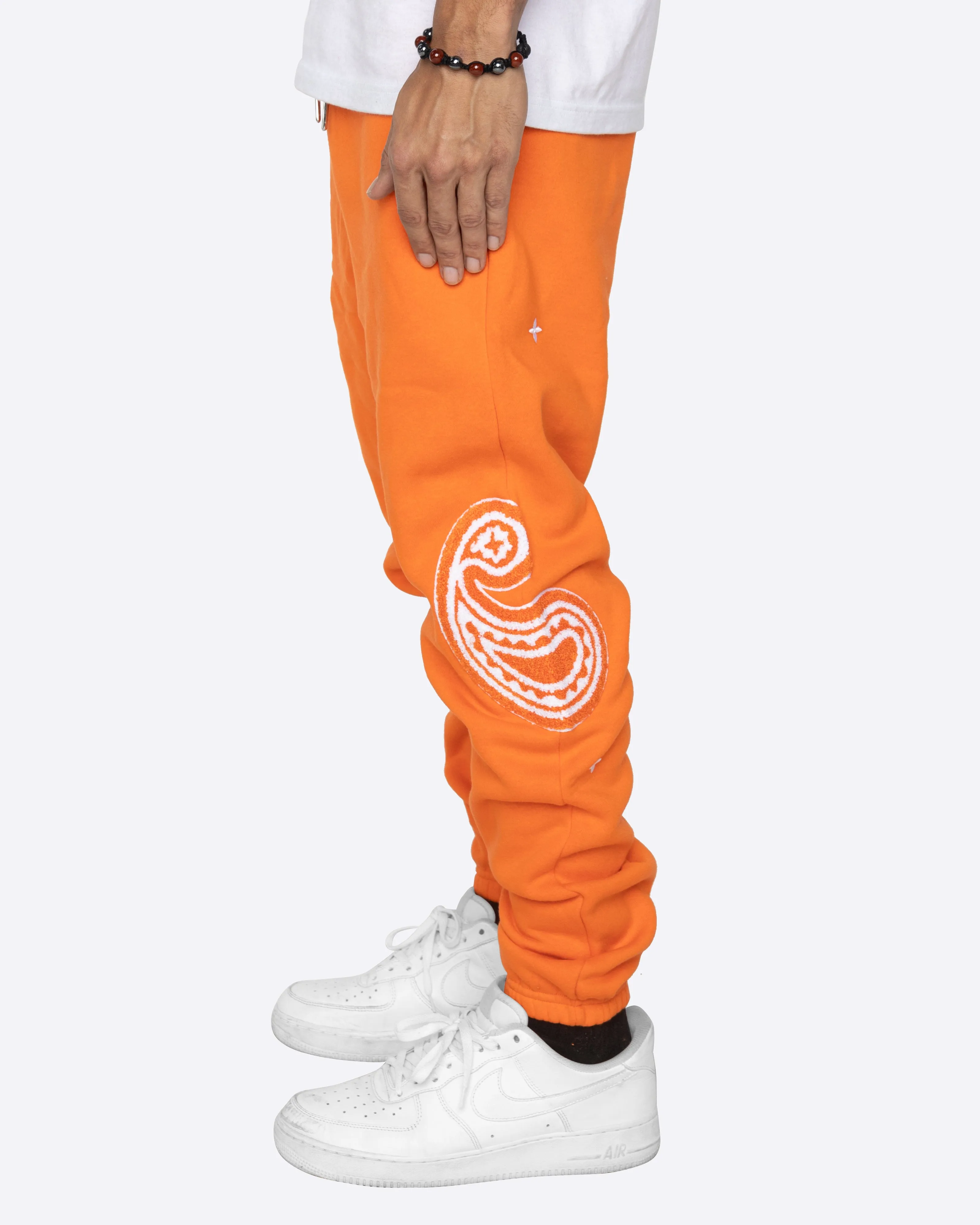 EPTM PAISLEY SWEATPANTS-ORANGE