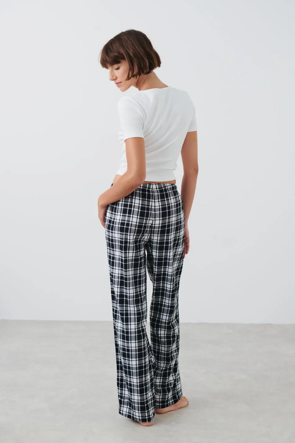 Flannel pyjamas trousers