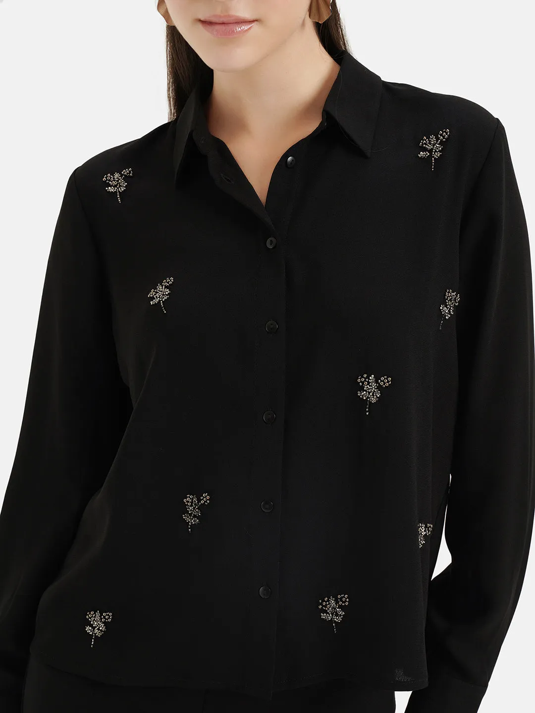 Floral Embellished Shirt