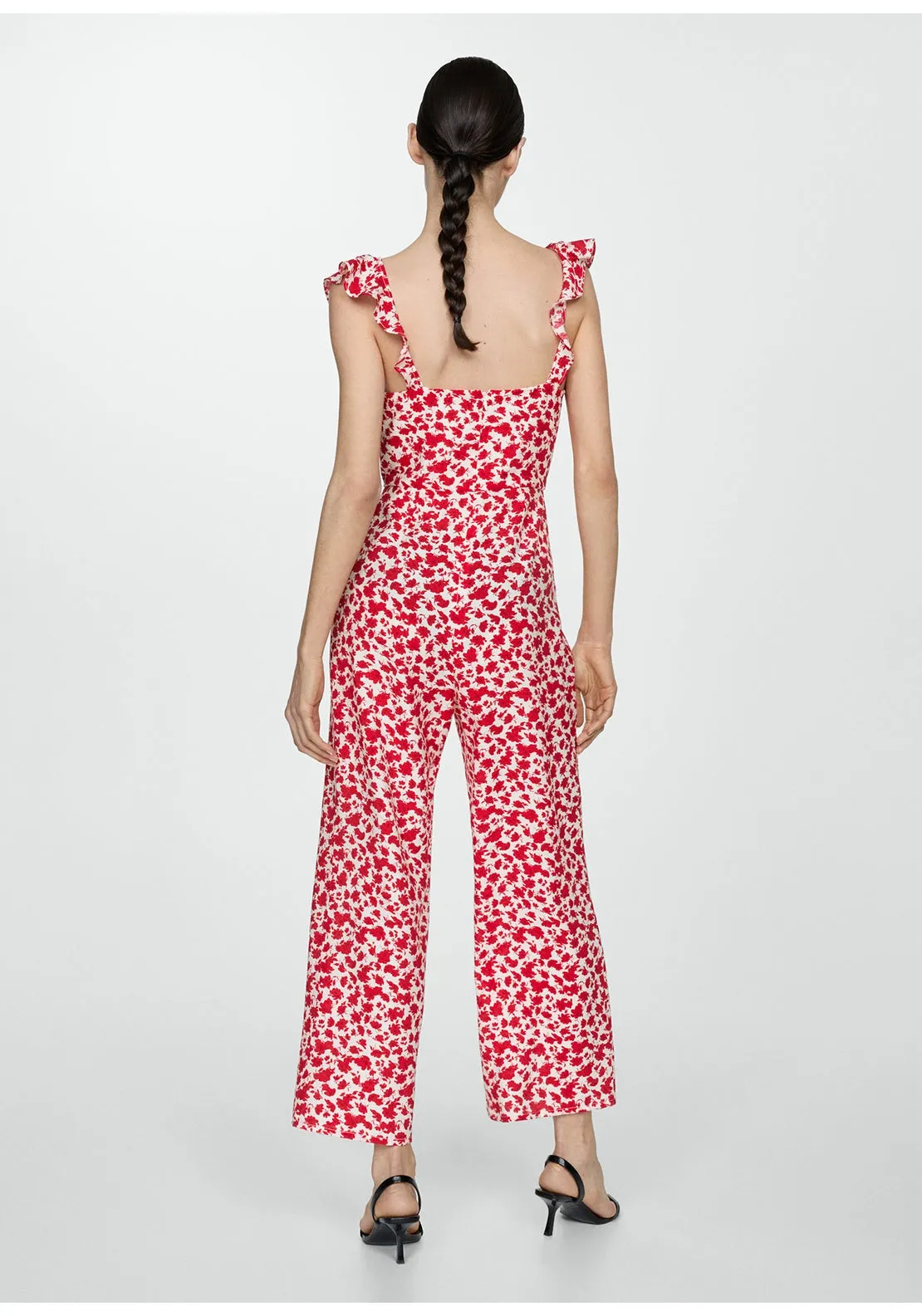 Floral-print long jumpsuit