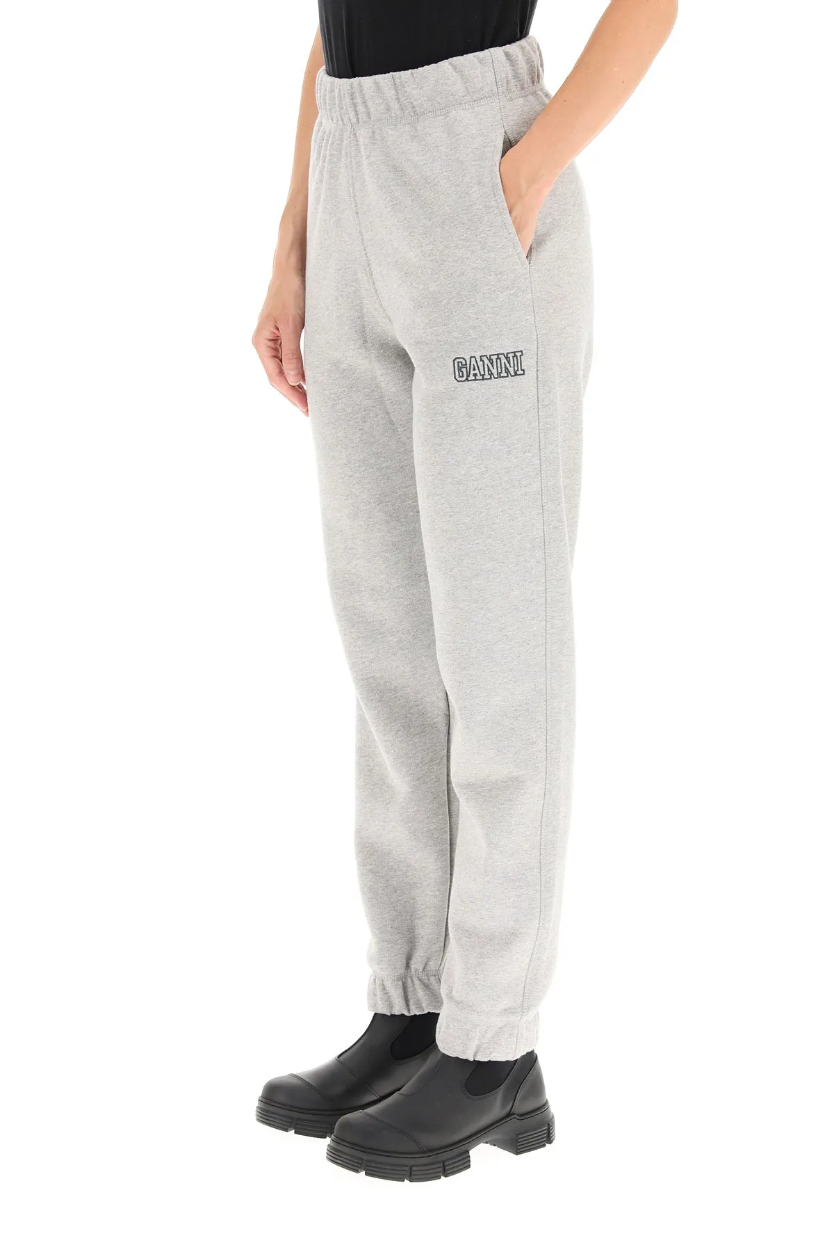 Ganni Logo Embroidered Sweatpants