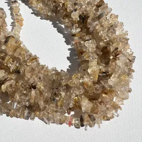 Golden Rutilated Quartz Chips