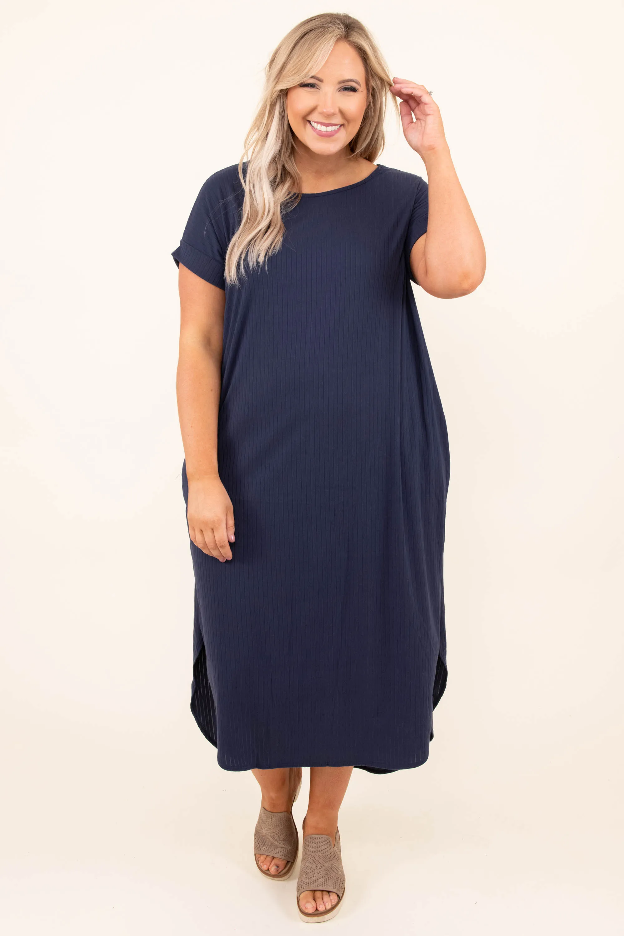 Here We Go Again Dress, Navy