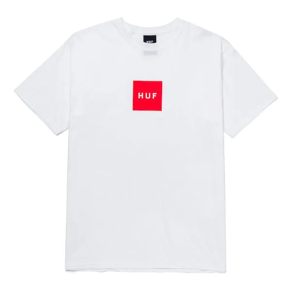 Huf Essentials Box Logo S/S T-Shirt - White