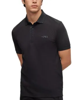 Hugo Boss Boss by Hugo Boss Men's Stretch-Cotton-Pique Logo-Tape Trim Polo Shirt