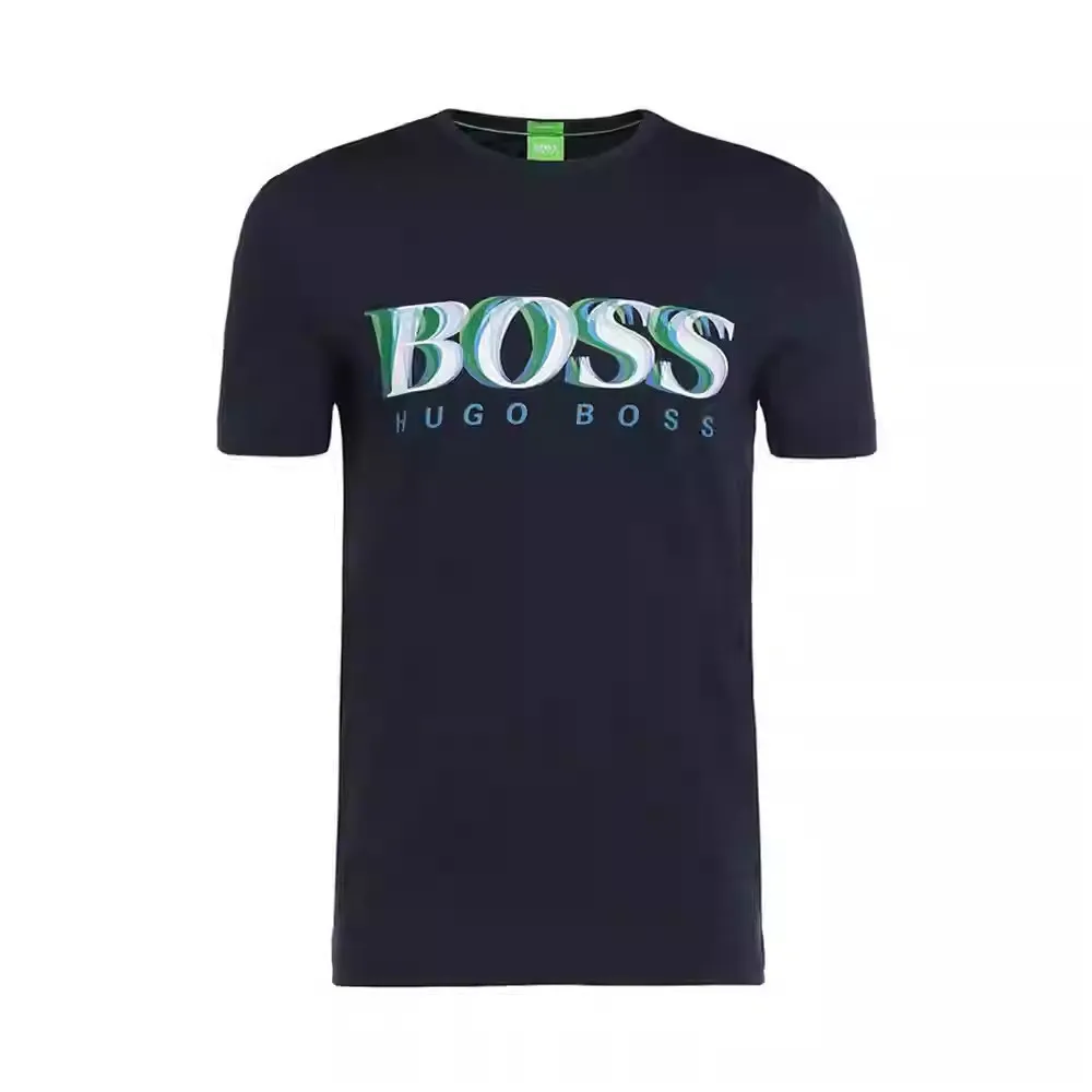 Hugo Boss  |Cotton Short Sleeves Logo T-Shirts