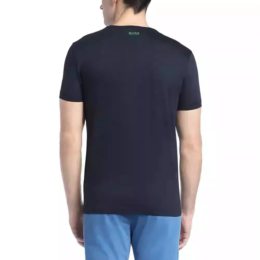 Hugo Boss  |Cotton Short Sleeves Logo T-Shirts