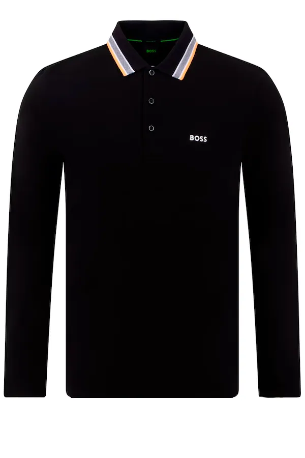 Hugo Boss L/S Piqué Polo Regular Black