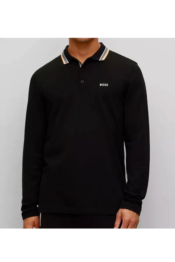 Hugo Boss L/S Piqué Polo Regular Black