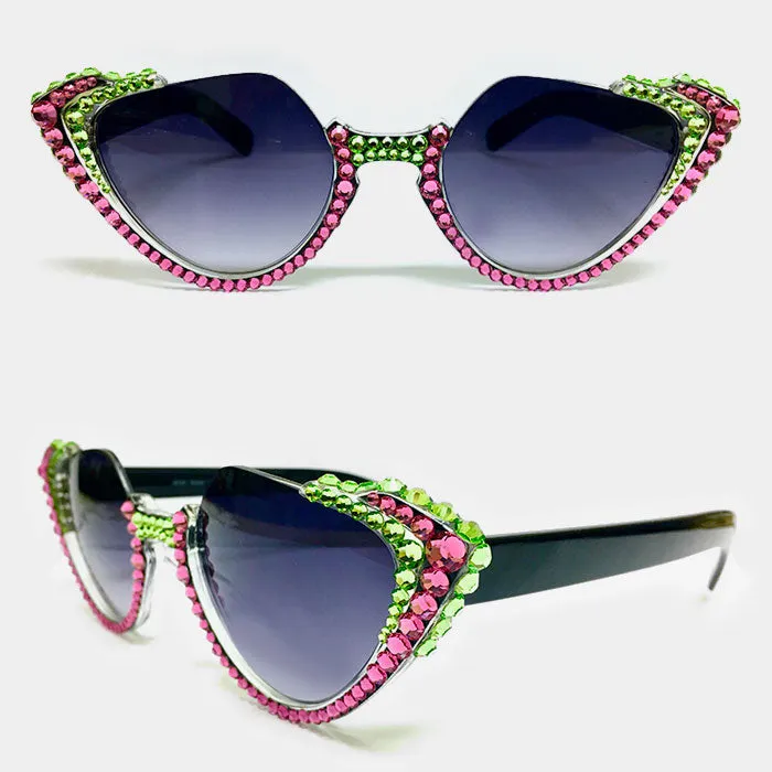 iLLASPARKZ Crystal Studded Sunglasses