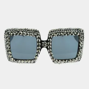 iLLASPARKZ Studded Square Sunglasses