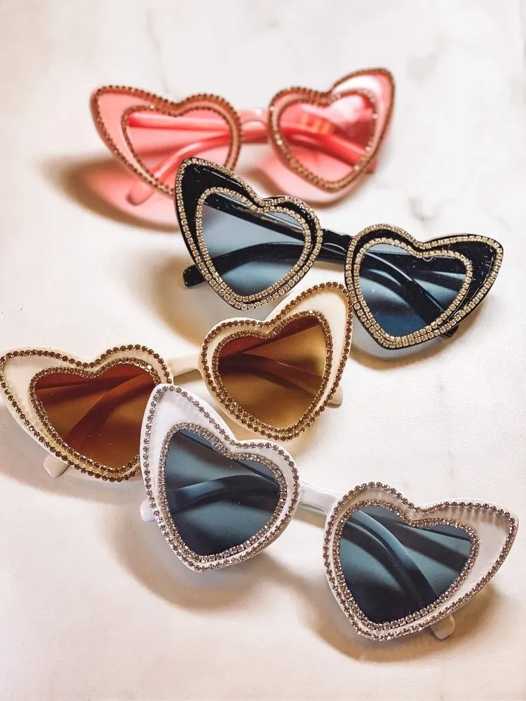 'I’m Your Dolly' Retro Heart Shaped Sunglasses