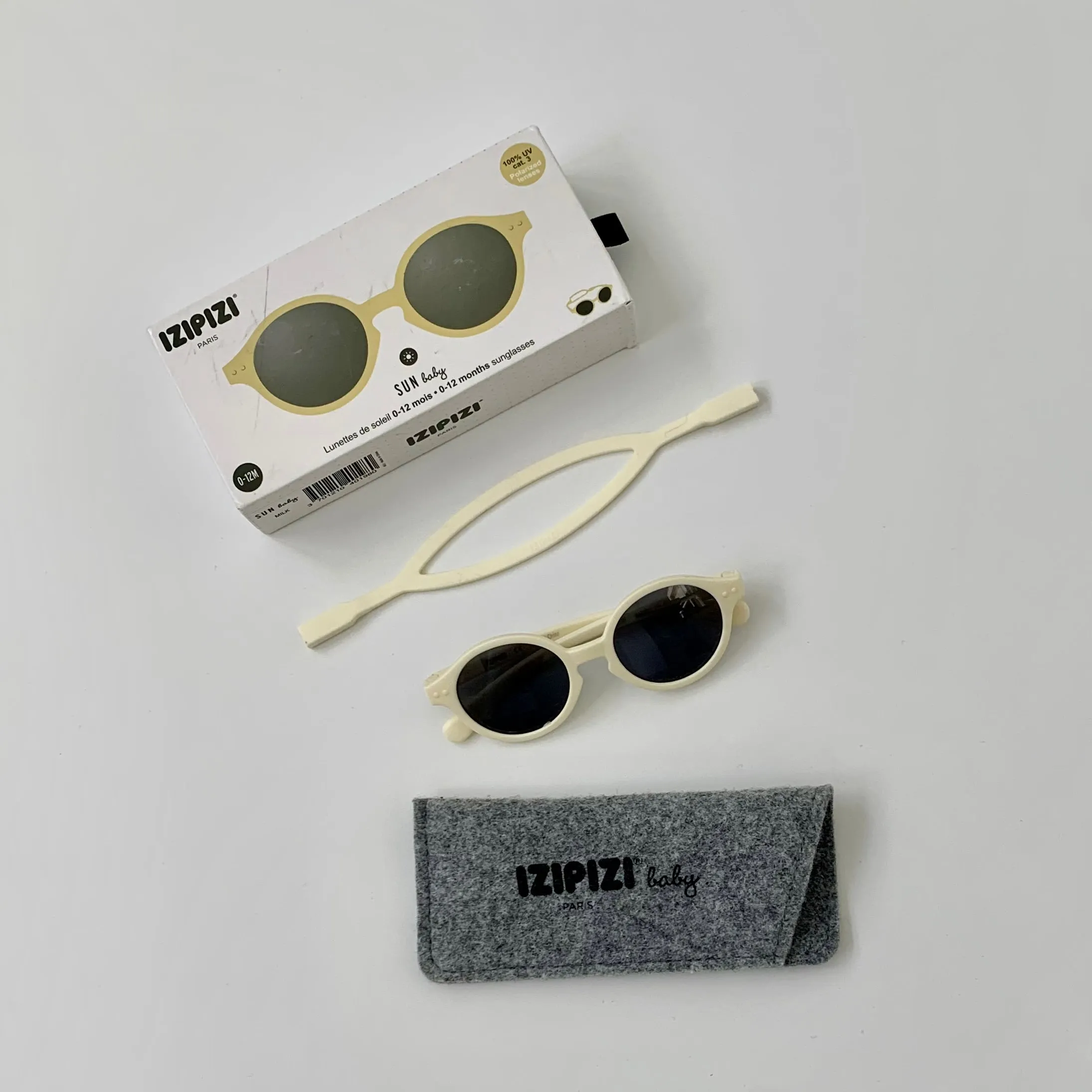 Izipizi Milk Sunglasses: 0-12 Months