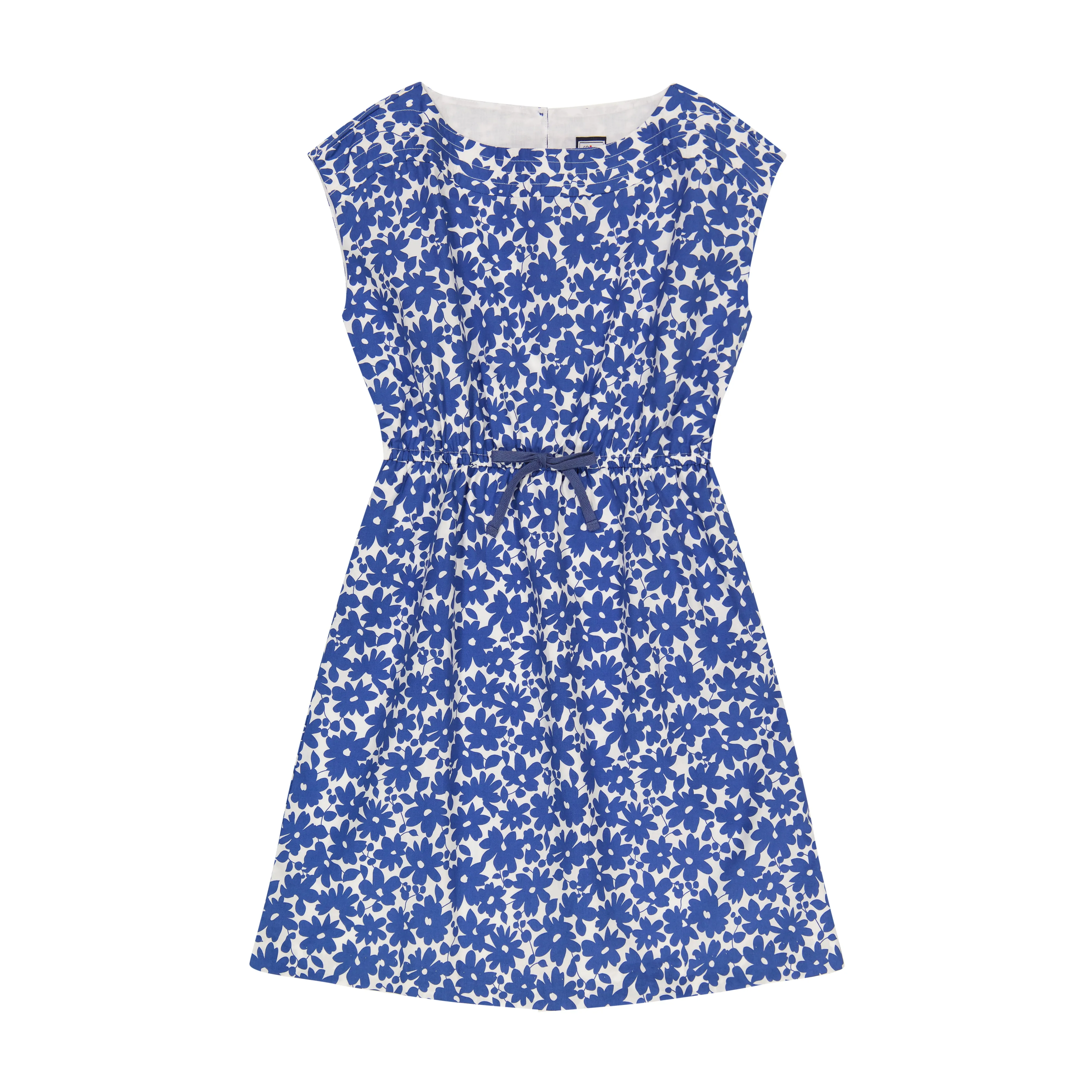 Izzy Drawstring Dress Blue Poppy