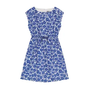 Izzy Drawstring Dress Blue Poppy