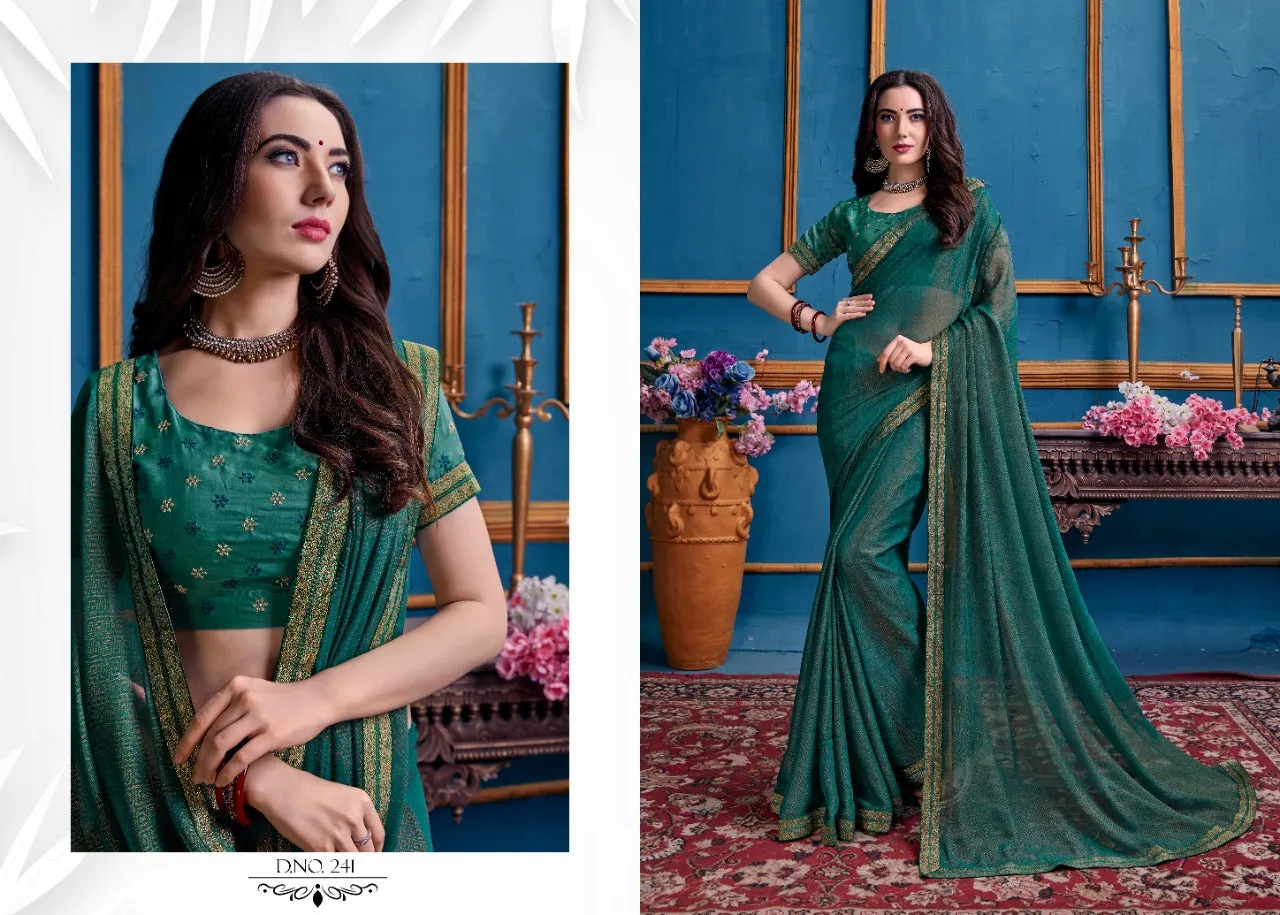 JAICHITRA SHONAM PARTYWEAR EMBROIDERED SAREE COLLECTION