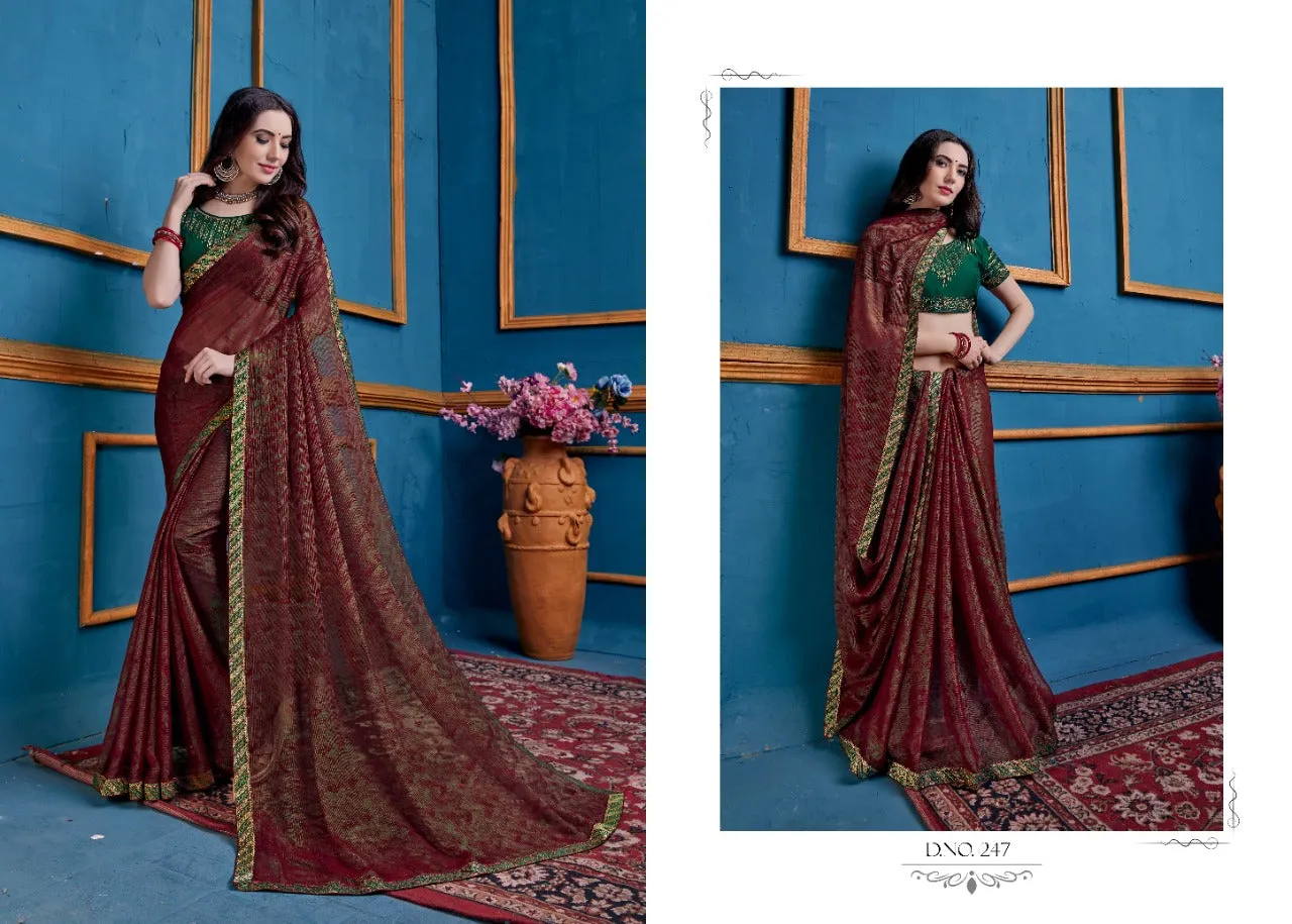 JAICHITRA SHONAM PARTYWEAR EMBROIDERED SAREE COLLECTION