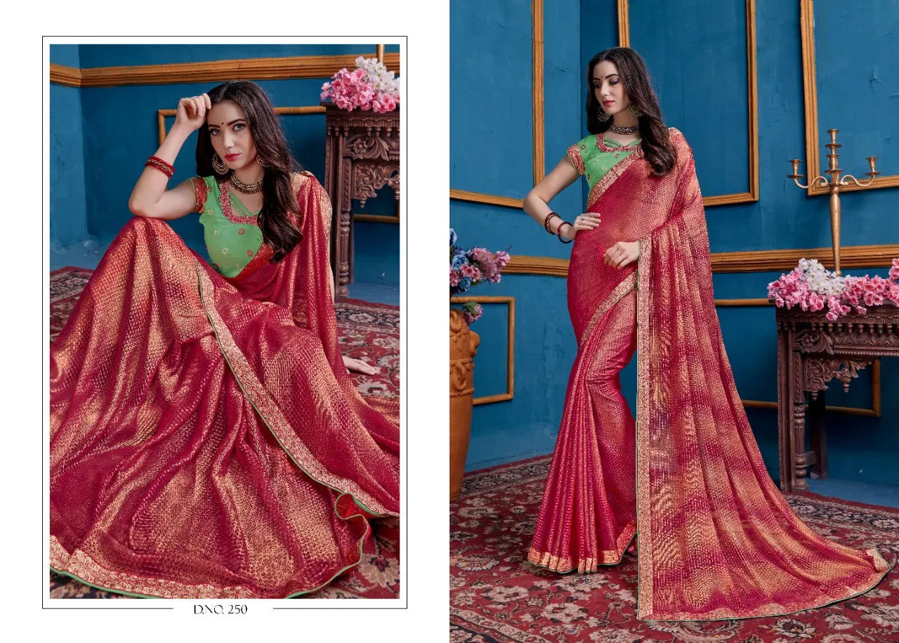 JAICHITRA SHONAM PARTYWEAR EMBROIDERED SAREE COLLECTION