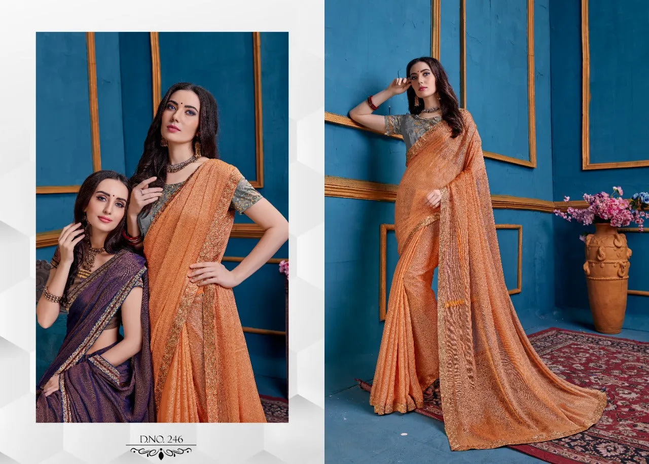 JAICHITRA SHONAM PARTYWEAR EMBROIDERED SAREE COLLECTION