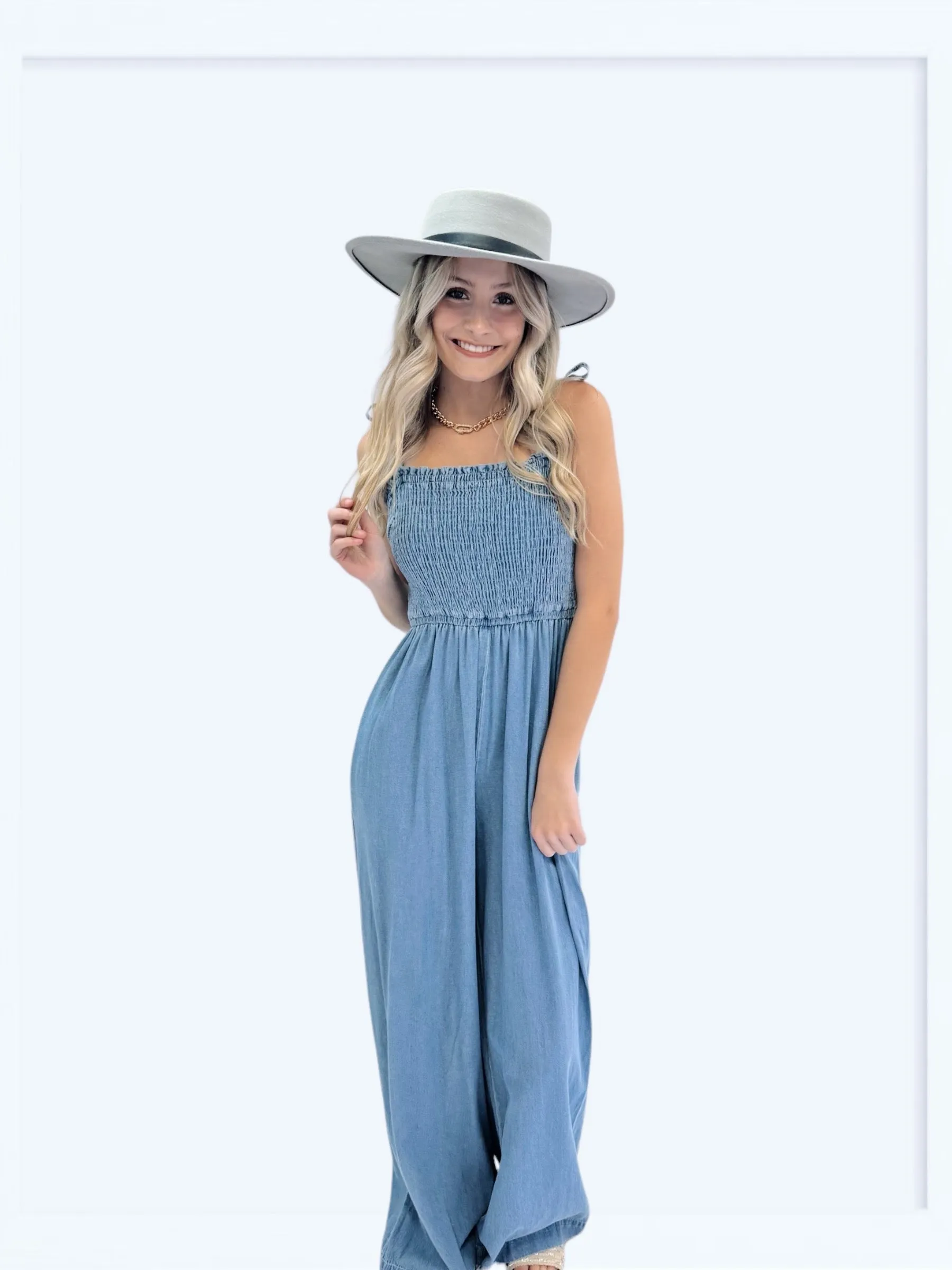 Jump Around Sleeveless Jumpsuit