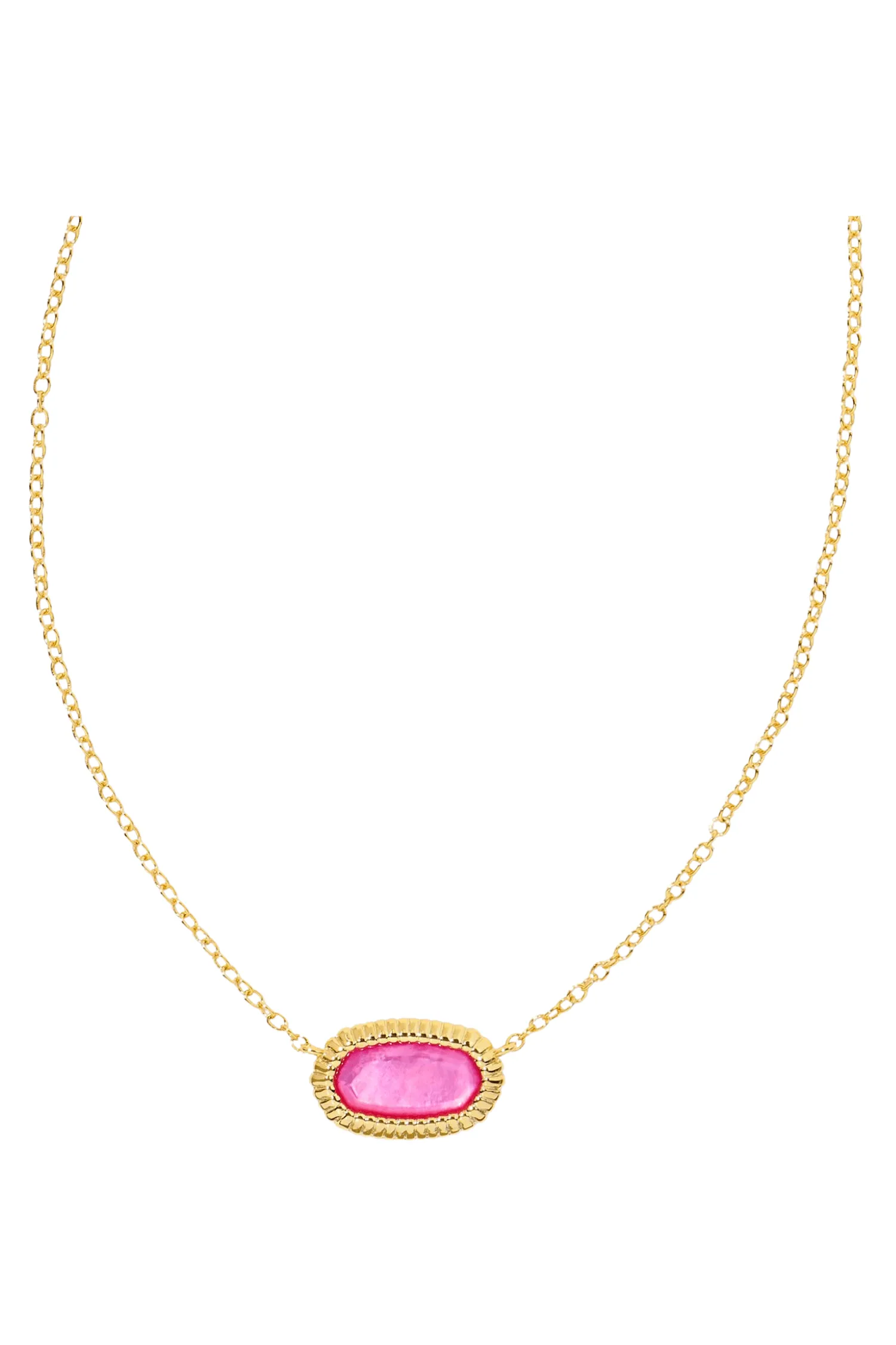 Kendra Scott Elisa Ridge Frame Short Pendant Necklace