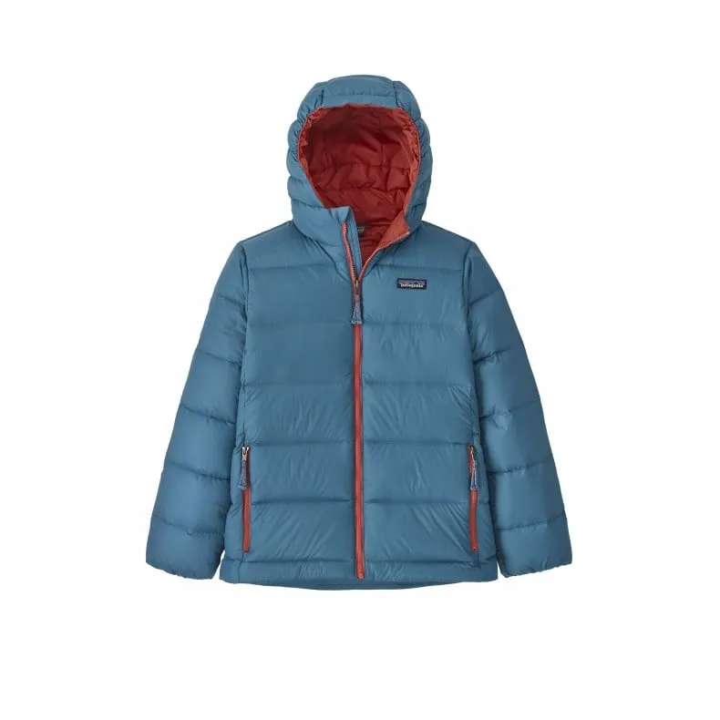 Kids' Patagonia Hi-Loft Down Sweater Hoody (Wavy Blue)