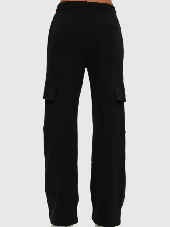 KUWALLA Cargo Wide Leg Sweatpants