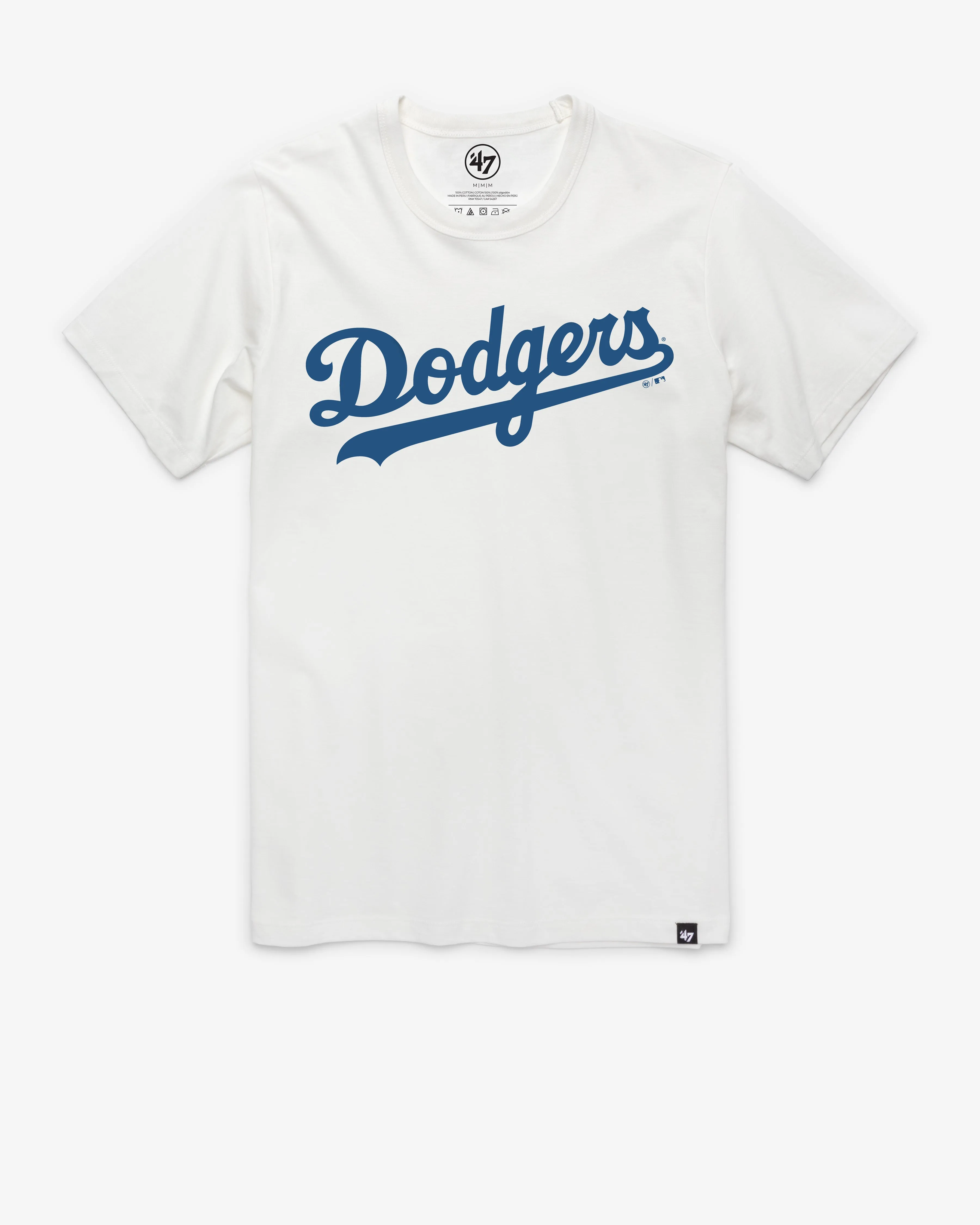 LOS ANGELES DODGERS WORDMARK '47 FRANKLIN TEE