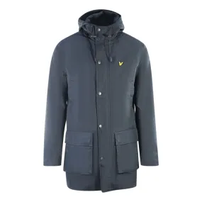 Lyle Scott Hooded Parka Navy Blue Jacket