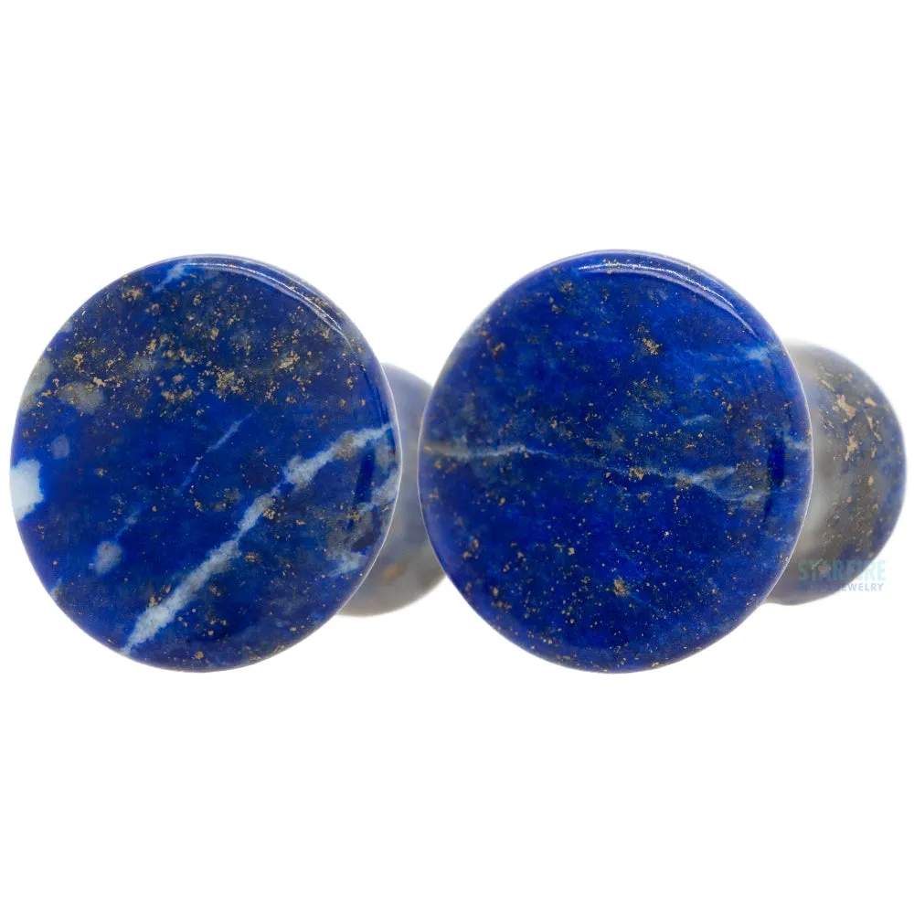 Mayan Style Stone Plugs - Lapis